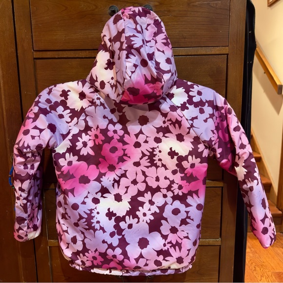 The North Face Pink and Purple Floral Jacket - Picture 2 of 4